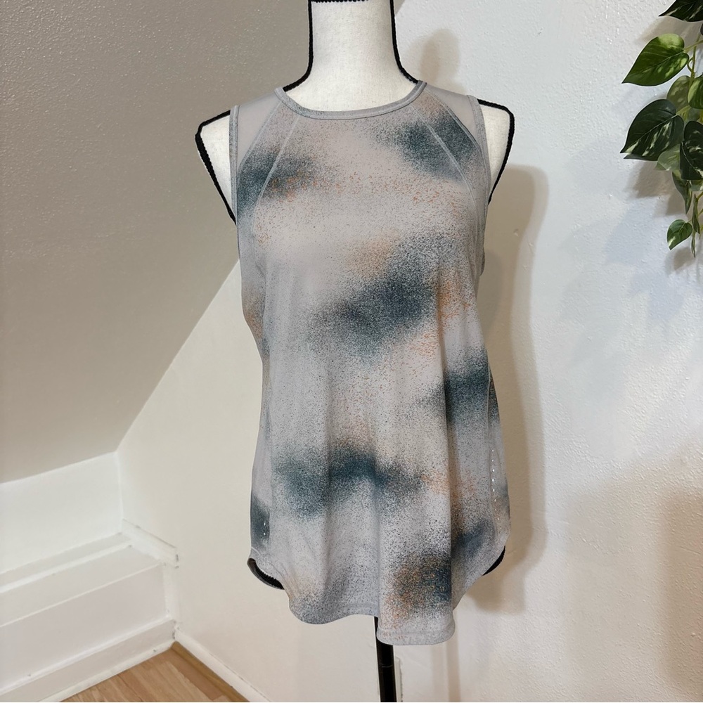 Lululemon Sculpt Tank Top Multicolor Mesh Baggy Women's No Size Tag 6/8 unique